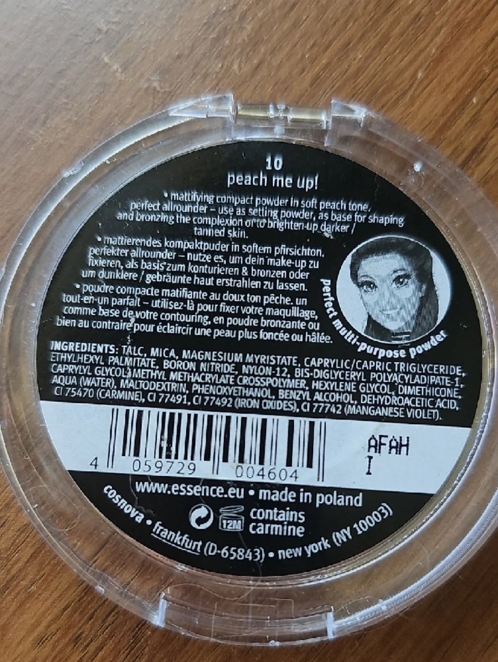New Essence Brighten Up! Peach Powder - Peach Setting Powder